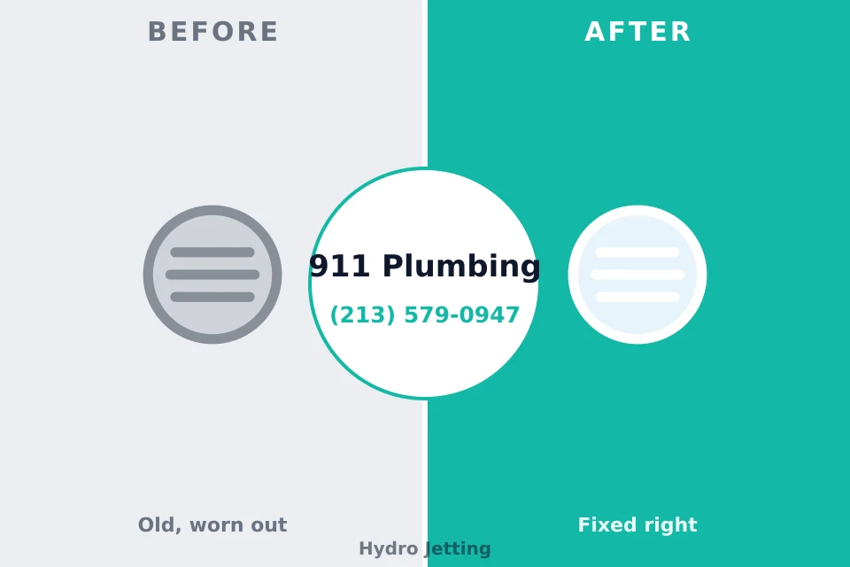 Before and after: plumbing repair Tioga Terrace, NY